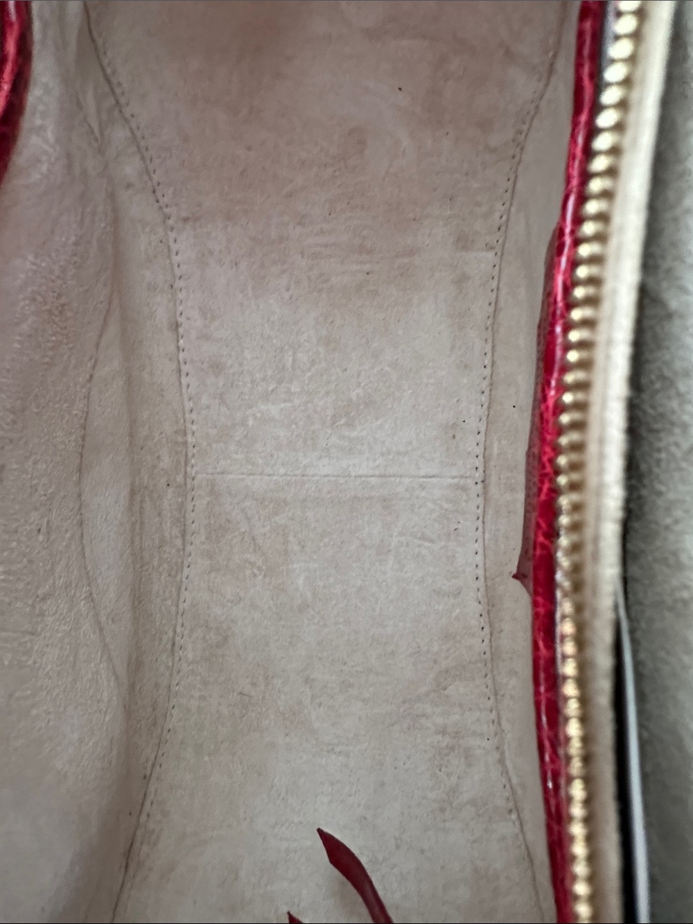 Nancy Gonzalez Red Croc-Embossed Top-Handle Satchel - Picture 4 of 5